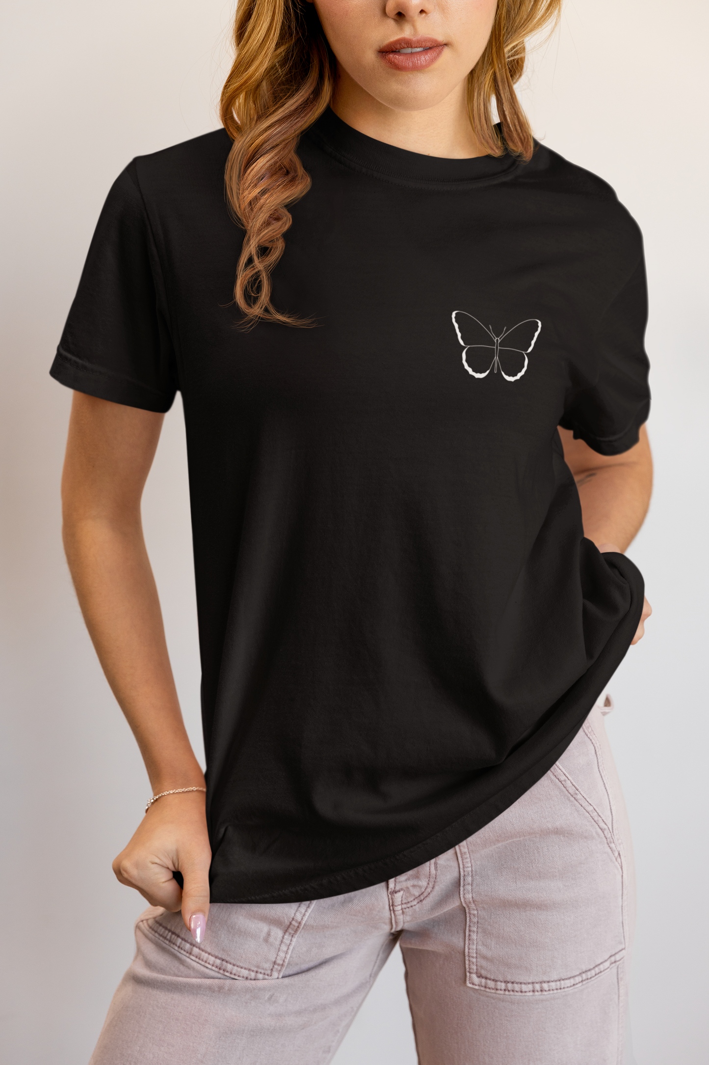 Butterfly Graphic Unisex T-Shirt, Nature Lover Gift, Casual Wear, Eco-Friendly Tee, Relaxed Fit, Comfort Colors