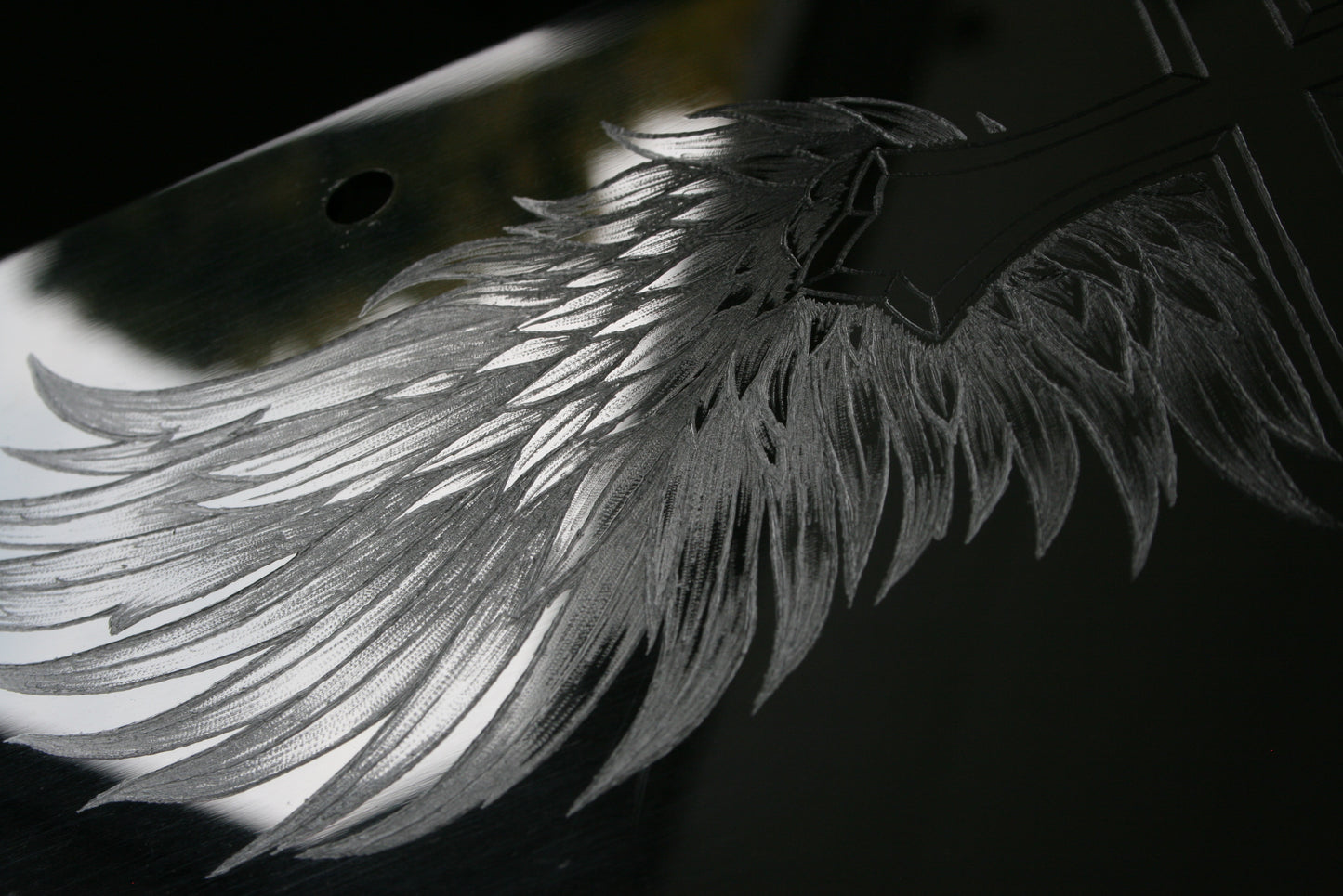 Angel Wing Engraved Vanity License Plate