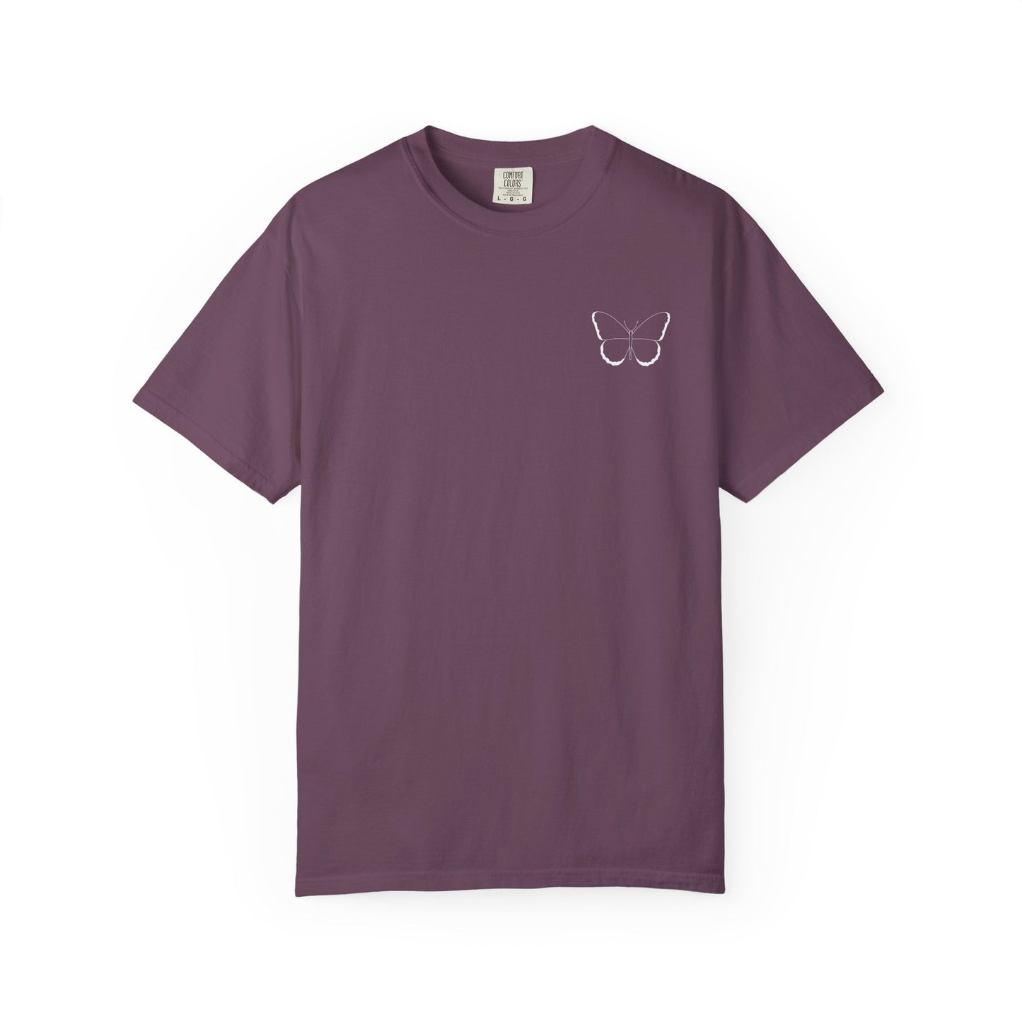 Butterfly Graphic Unisex T-Shirt, Nature Lover Gift, Casual Wear, Eco-Friendly Tee, Relaxed Fit, Comfort Colors