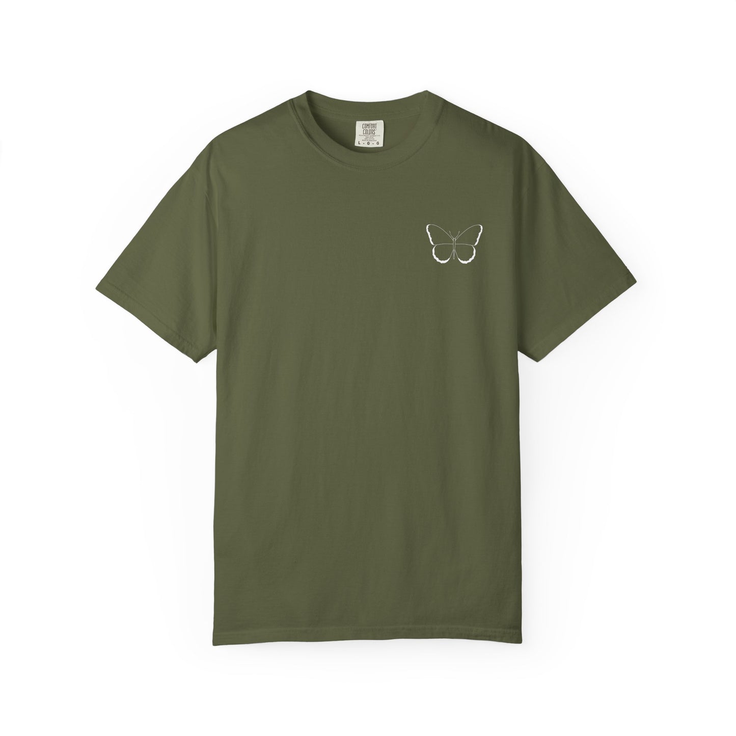 Butterfly Graphic Unisex T-Shirt, Nature Lover Gift, Casual Wear, Eco-Friendly Tee, Relaxed Fit, Comfort Colors